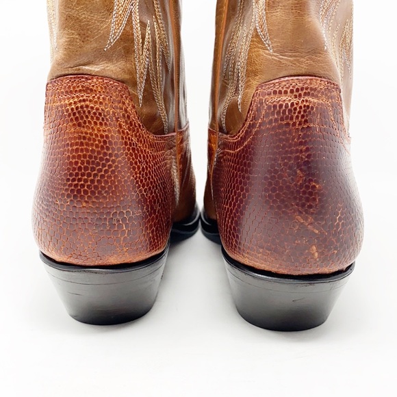 NWOT Young Guns Men's Lizard Snip Toe Cowboy Boots - Picture 8 of 14